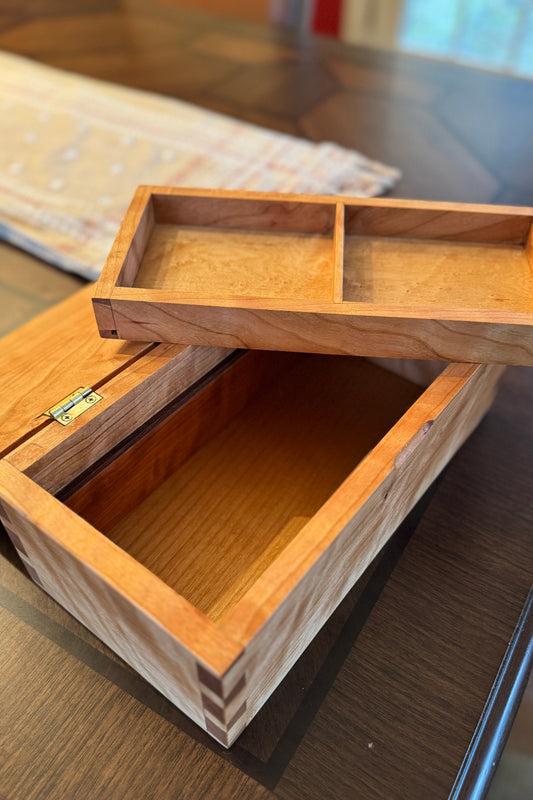 Dovetailed Keepsake Box in Curly Cherry