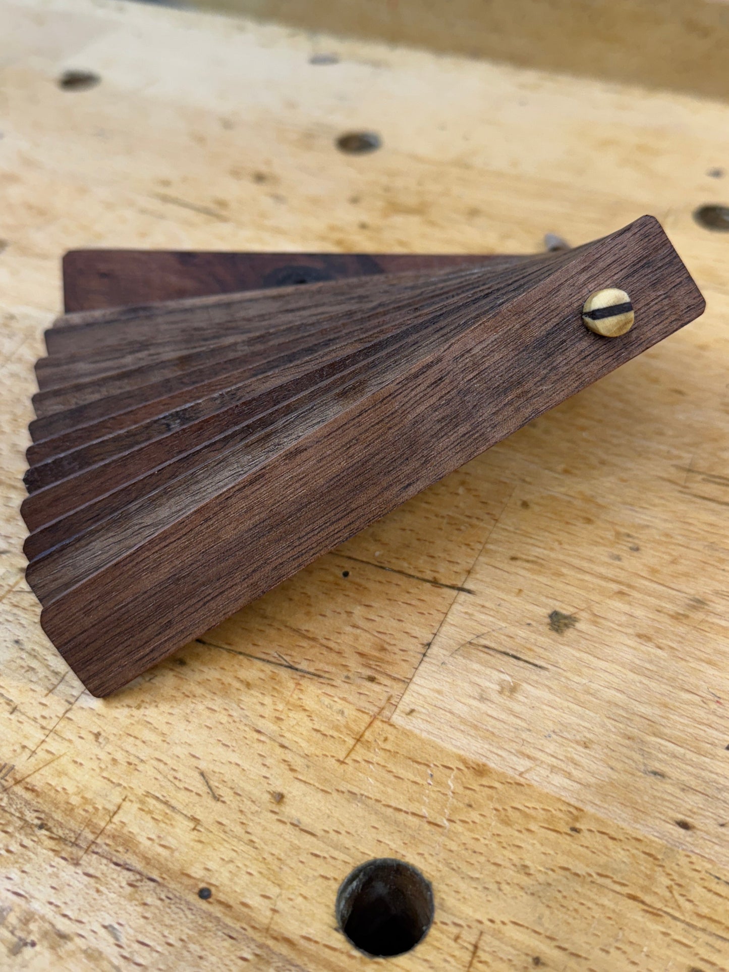 Bench Vise Rack Stop in Black Walnut