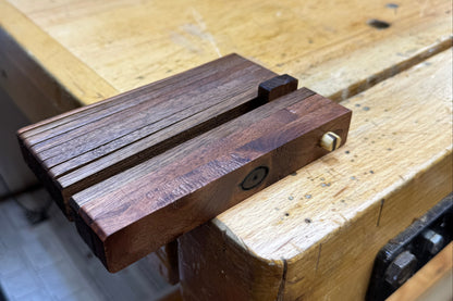 Bench Vise Rack Stop in Black Walnut