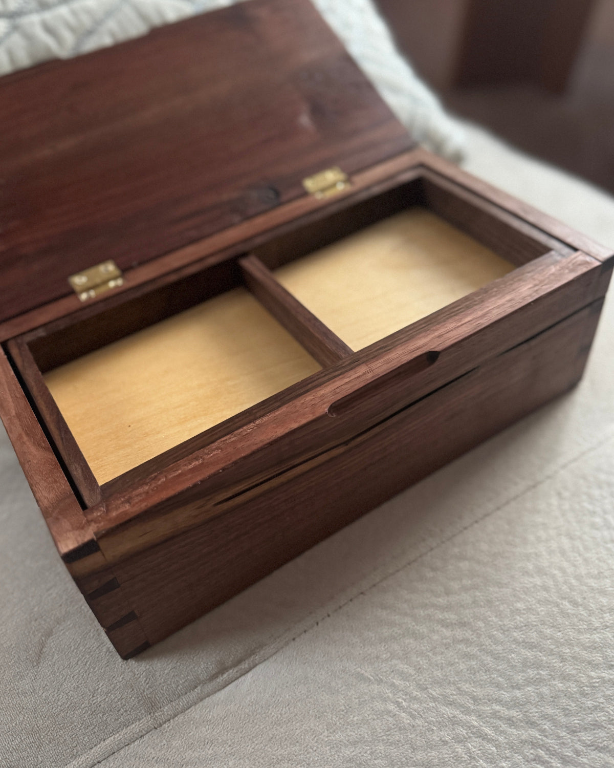 Dovetailed Keepsake Box in Black Walnut
