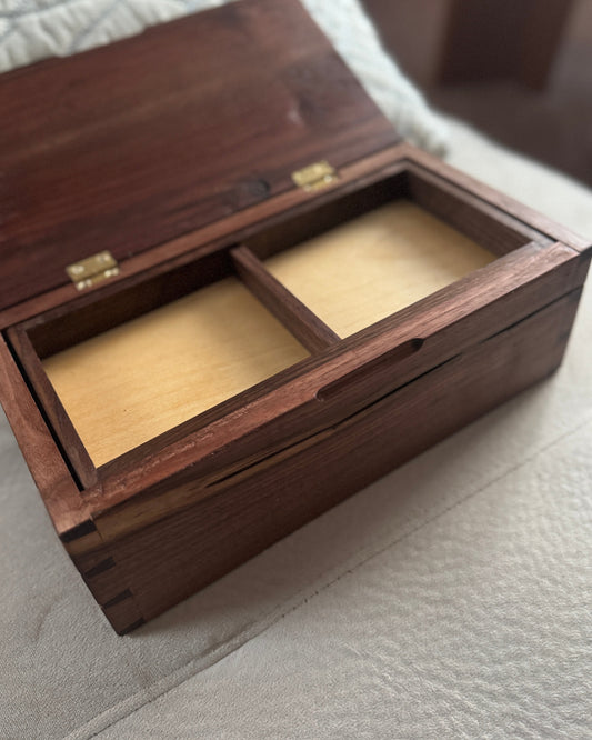 Dovetailed Keepsake Box in Black Walnut