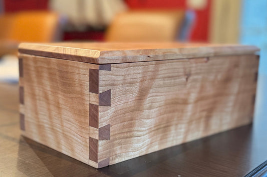 Dovetailed Keepsake Box in Curly Cherry