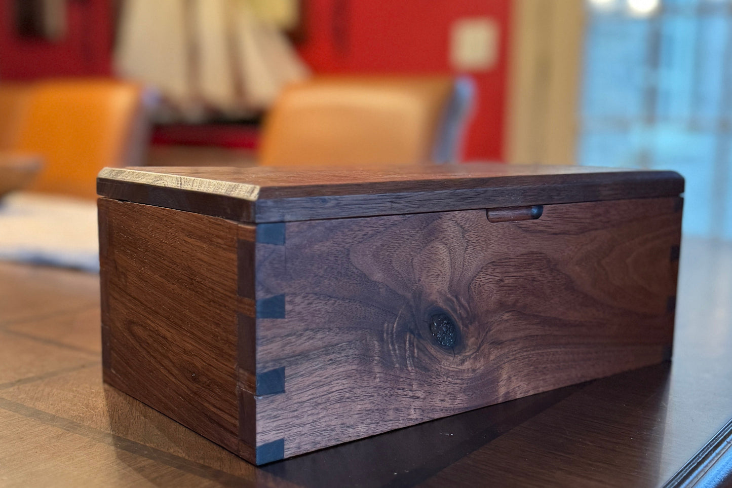 Dovetailed Keepsake Box in Black Walnut