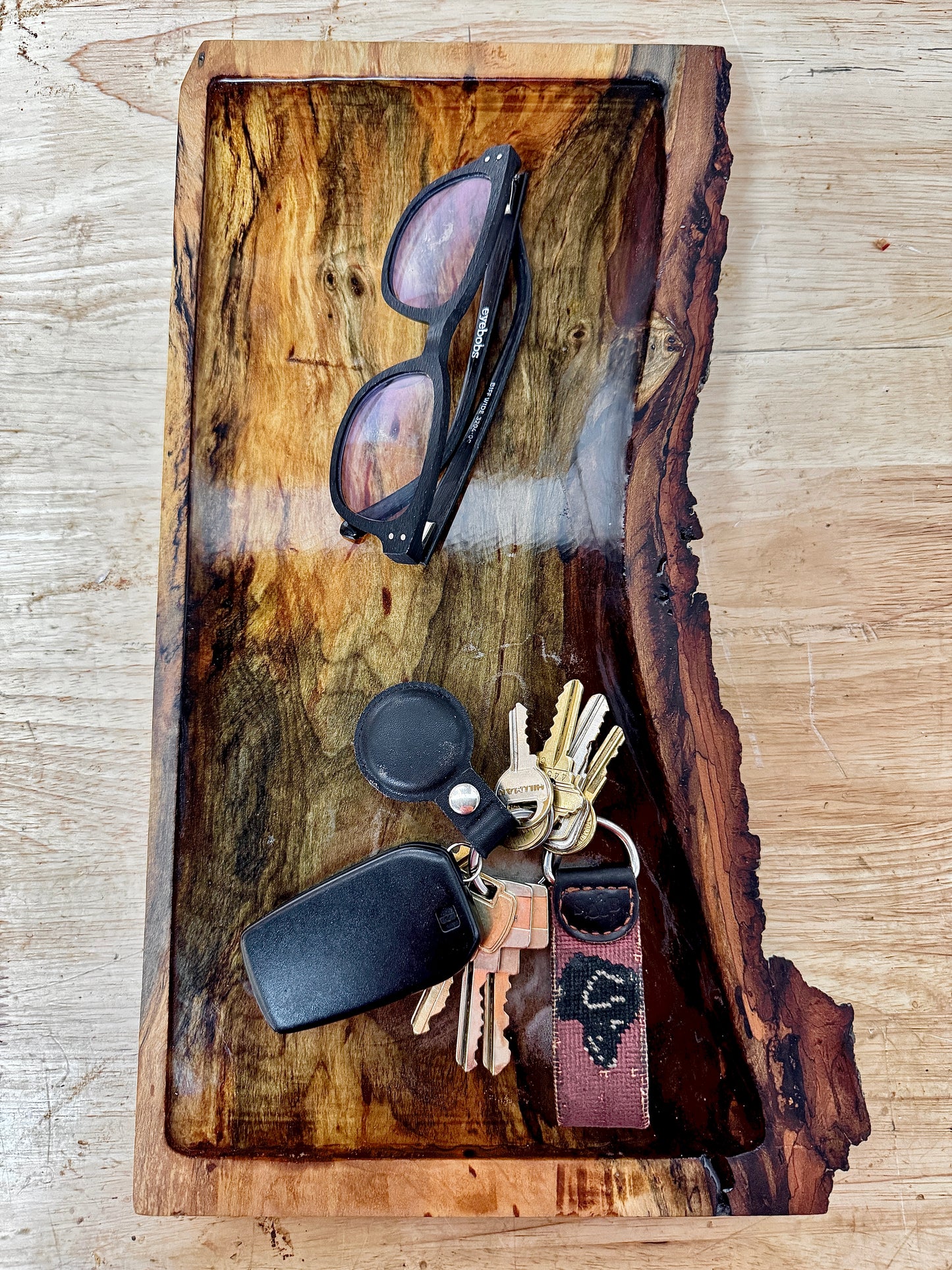 Spalted Basswood End-of-Day Tray