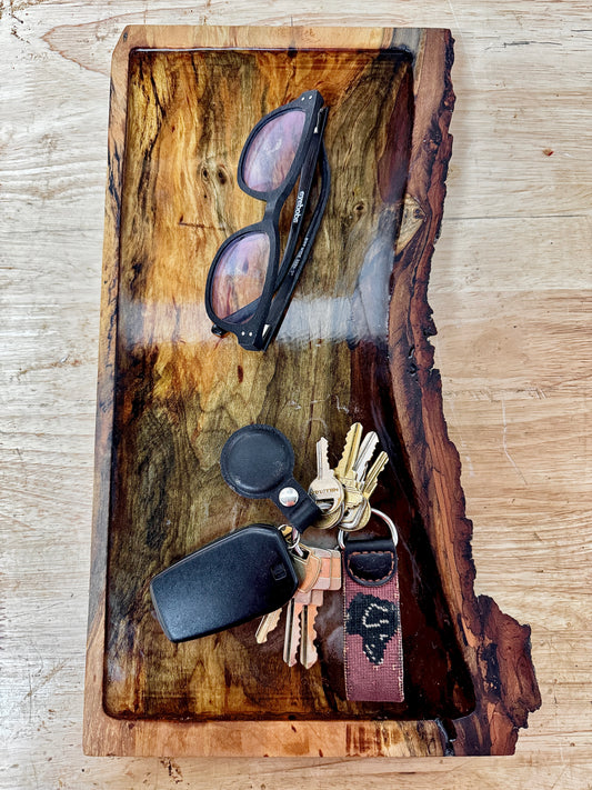 Spalted Basswood End-of-Day Tray