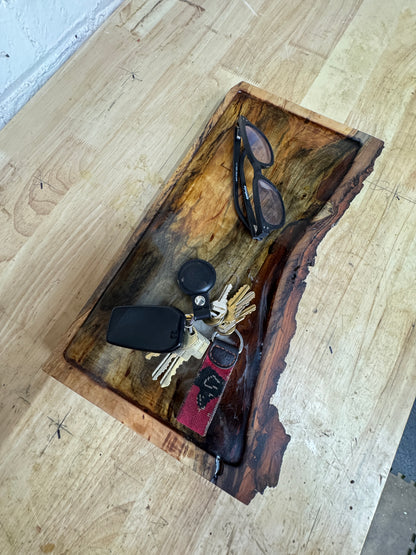 Spalted Basswood End-of-Day Tray